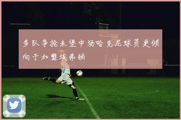 多队争抢米堡中场哈克尼球员更倾向于加盟埃弗顿